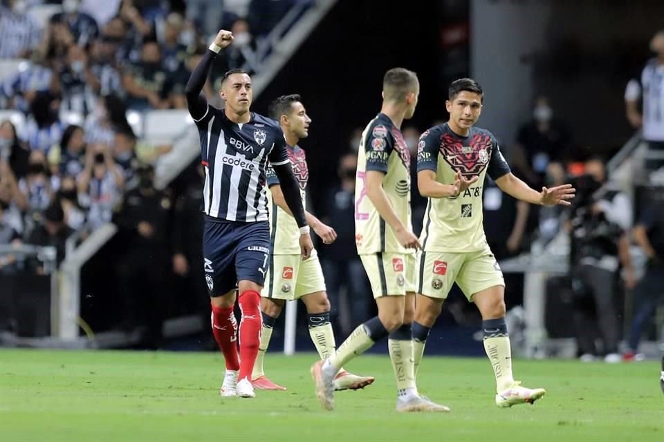 El gol fue meritorio para un Rayados que arrancó explosivo y atacando.