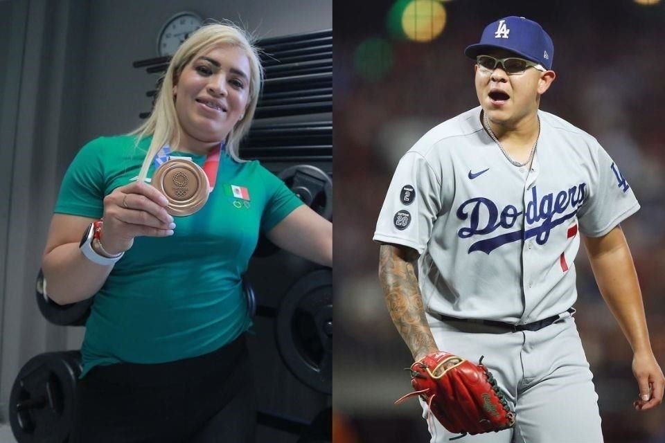 La medallista de bronce y el pitcher de los Dodgers fueron los ganadores este año a lo mejor del mérito deportivo en México.