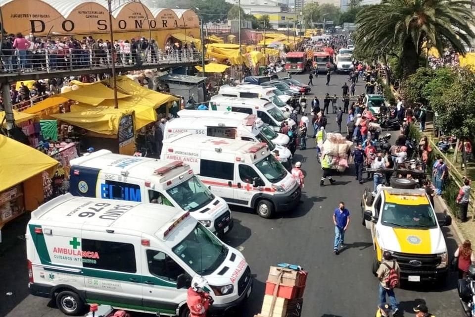Ya hay unidades del Escuadrón de Rescate y Urgencias Médicas (ERUM) y de Protección Civil en caso de que sean requeridas.