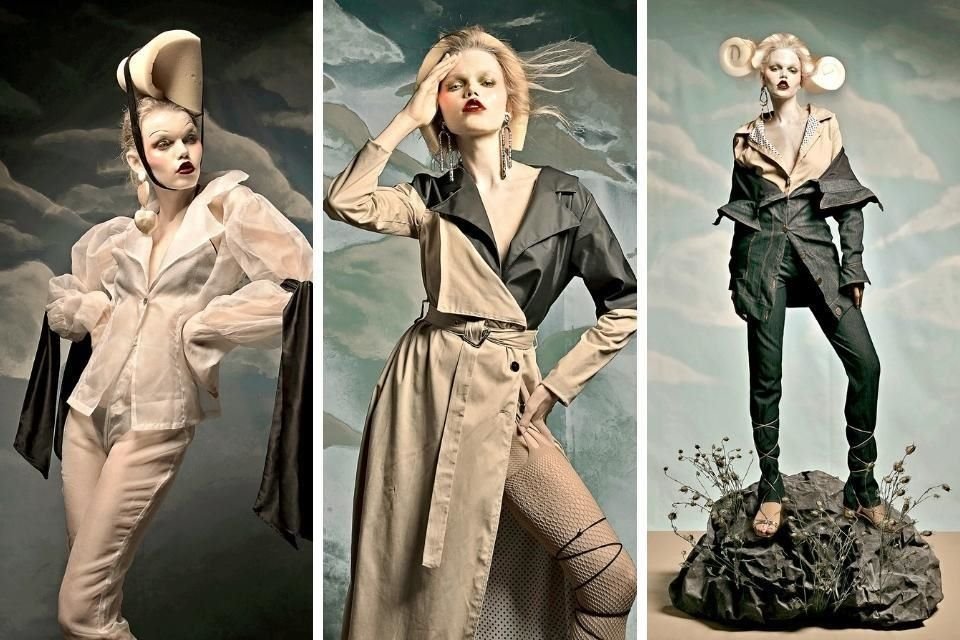 La diseñadora mexicana Ángela Reyna lanzó una colección basada en la obra de René Magritte.