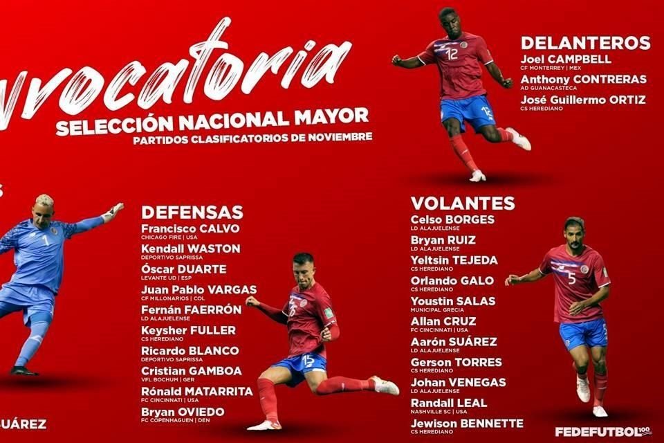 Joel Campbell fue convocado nuevamente con su Selección de Costa Rica.