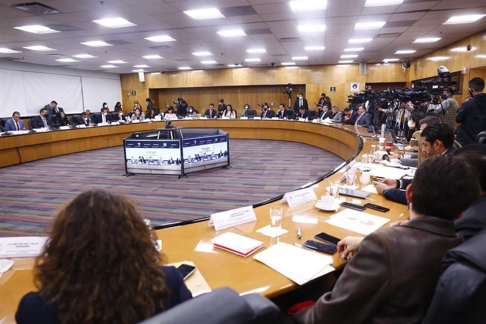 Sesión de la Comisión de Presupuesto de la Cámara de Diputados.