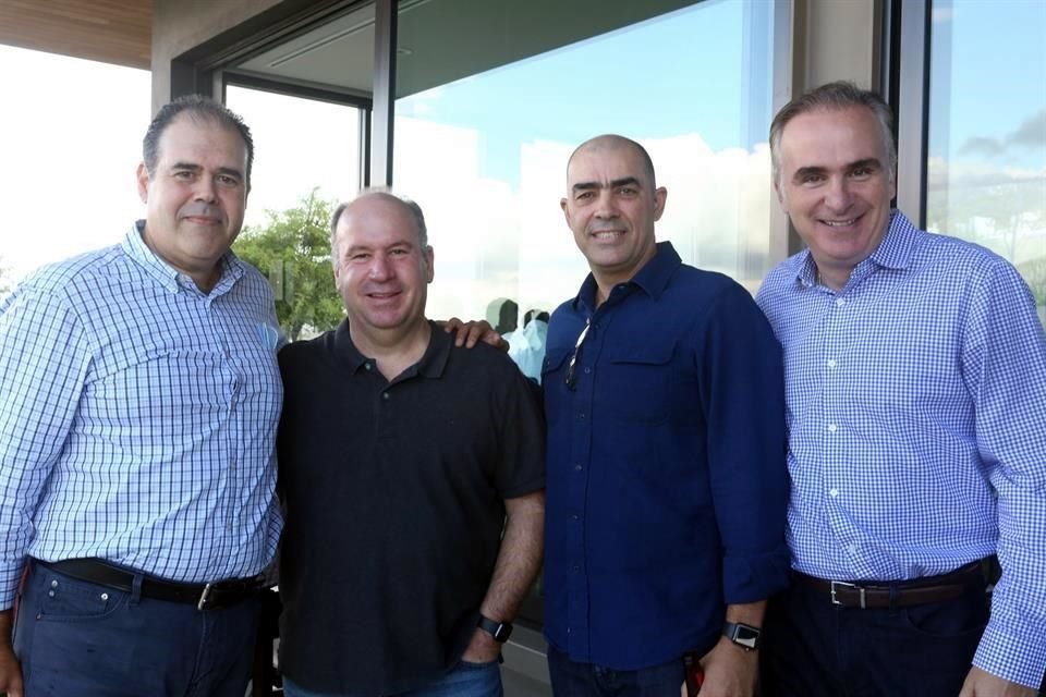 René Martínez, Guillermo Cantú, Romeo Fernández y Alvaro de la Garza