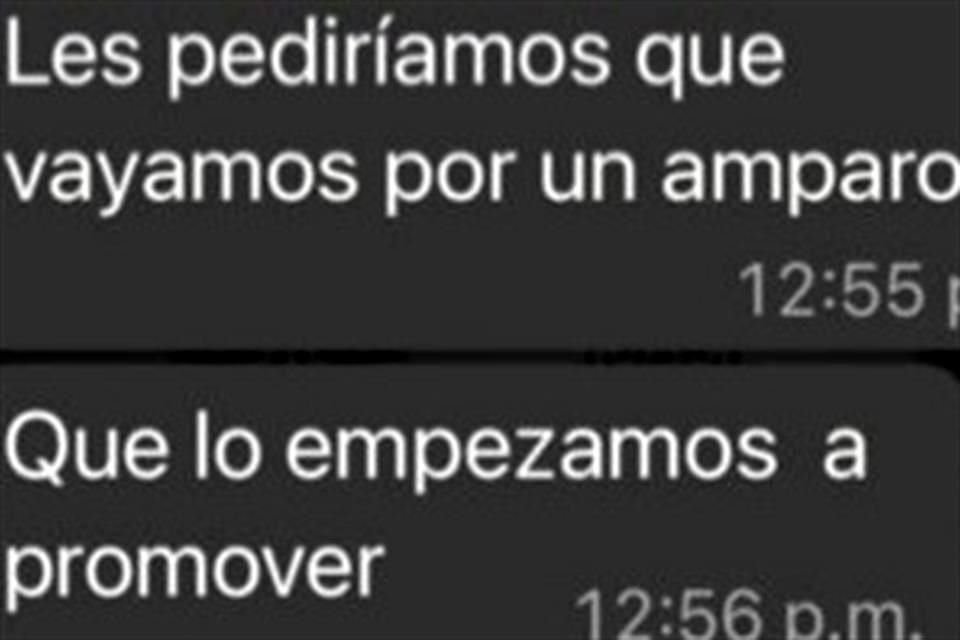 Miguel Zárate, abogado de los desarrolladores, dijo disponer de evidencia de que la funcionaria ha sugerido a ciudadanos recurrir a juicios de amparo para frenar el proyecto.