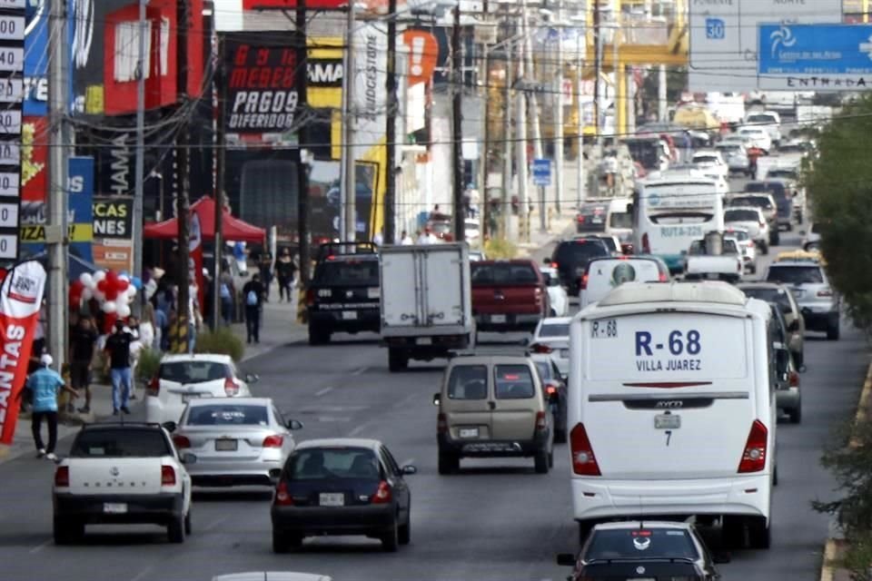 El tráfico se concentró en Avenidas como Madero, ante restricciones viales por el Festival Pa'l Norte.