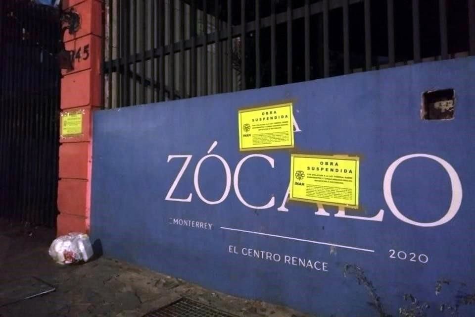 Mediante un comunicado, el INAH explicó que la zona ubicada en la calle Mariano Matamoros, número 1030, en el centro de Monterrey, es una zona patrimonial de relevancia histórica.