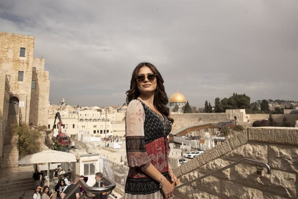 Andrea Meza visitó Jerusalén.