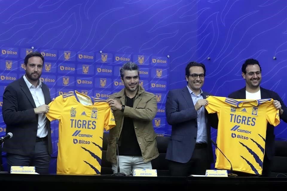 Tigres oficializó una alianza comercial con la empresa Bitso.