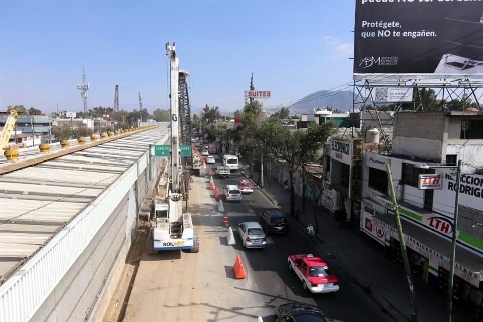 En comparecencia, el titular de la Sobse destacó la construcción de dos líneas del trolebús elevado que conectarán a Chalco con la Ciudad de México.