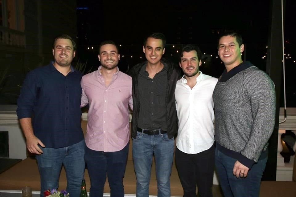 Alejandro Lankenau, Enrique Kleiman, Roberto González, Mauricio Palencia y Hecta Martínez