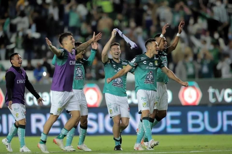 Así celebraron los jugadores de León el pase a la Final.