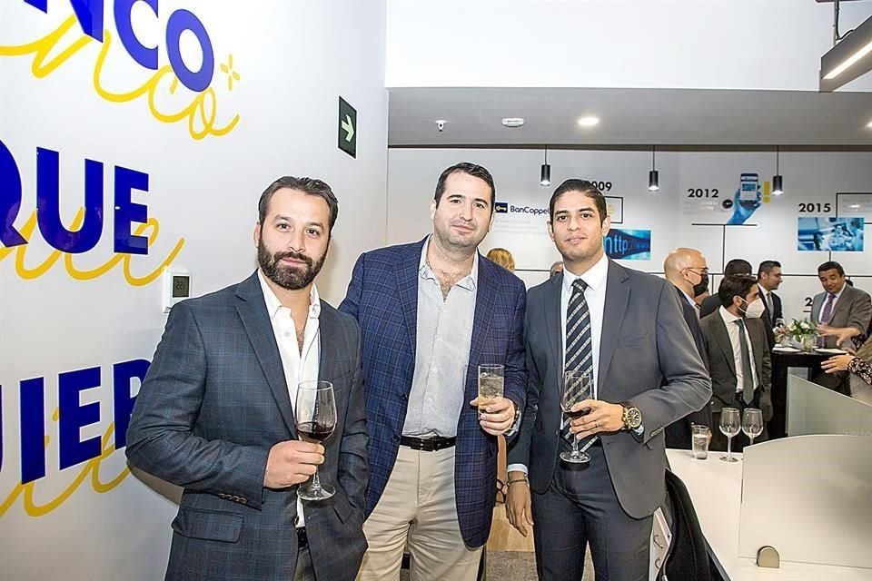 Ricardo Escamilla, Daniel Villarreal y Diego Arrona.