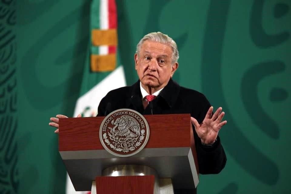 El Presidente Andrés Manuel López Obrador en conferencia matutina.