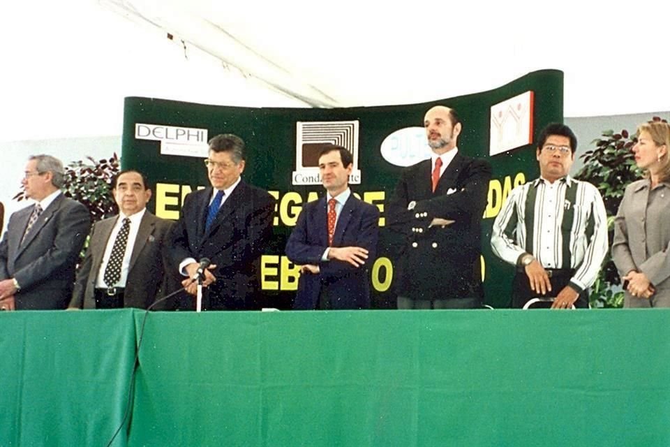 Adriana Vignau Ling, ex directora general de Index Nuevo León, en reunión con empresas socias y autoridades del estado de Nuevo León.