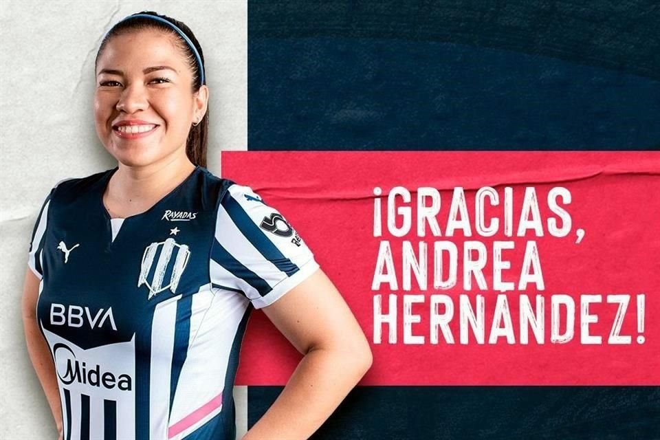 Andrea es la segunda baja de Rayadas.