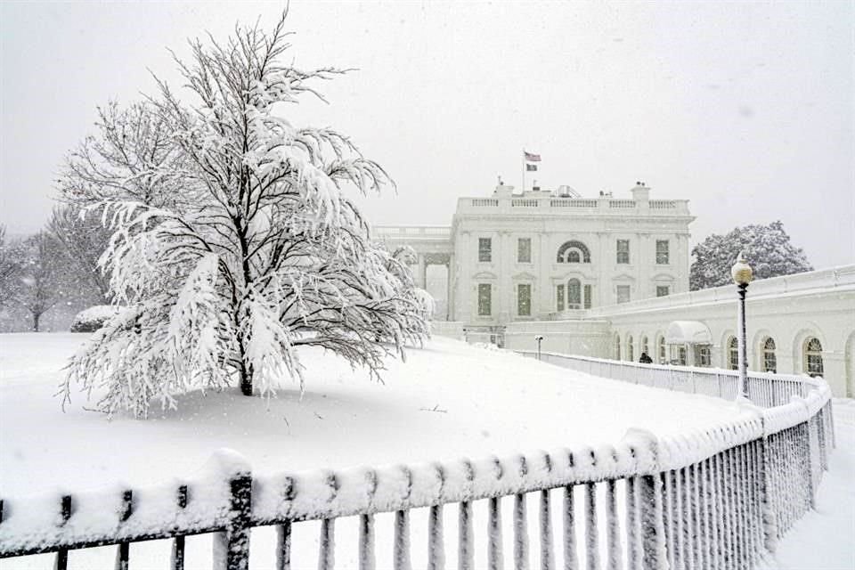 Vista de la Casa Blanca este lunes.