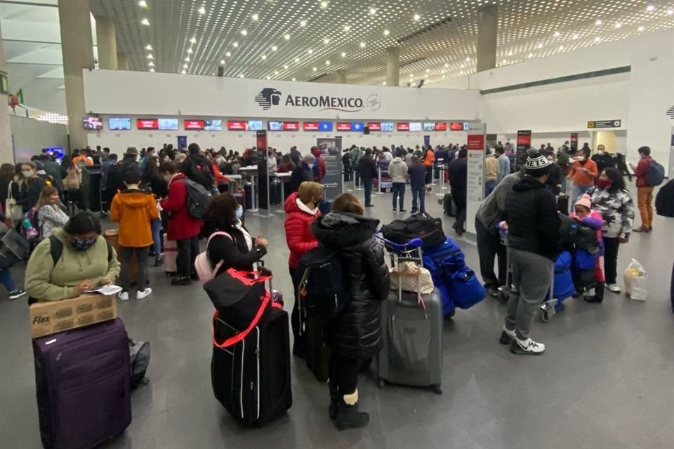 Aeroméxico en AICM.