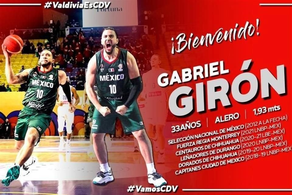 Gabriel Girón ya fue anunciado en Chile.