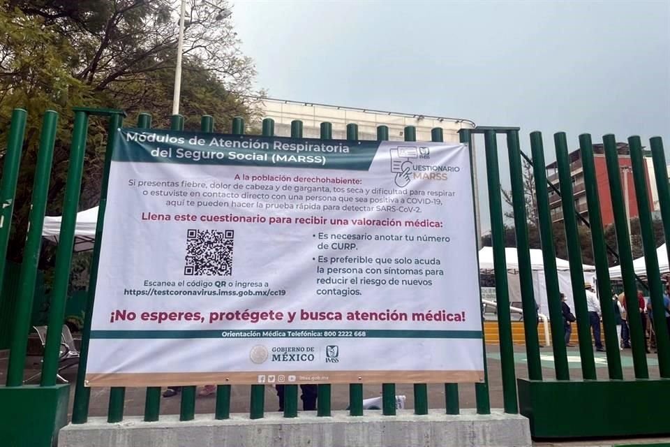 Una vez contestado el cuestionario, un médico determinará si se requiere una prueba rápida.