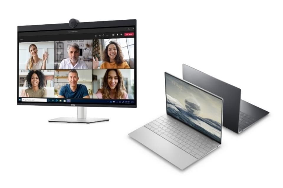 La laptop Dell XPS 13 resalta por su diseño minimalista y el monitor UltraSharp 32 4K presenta funciones para el trabajo remoto.