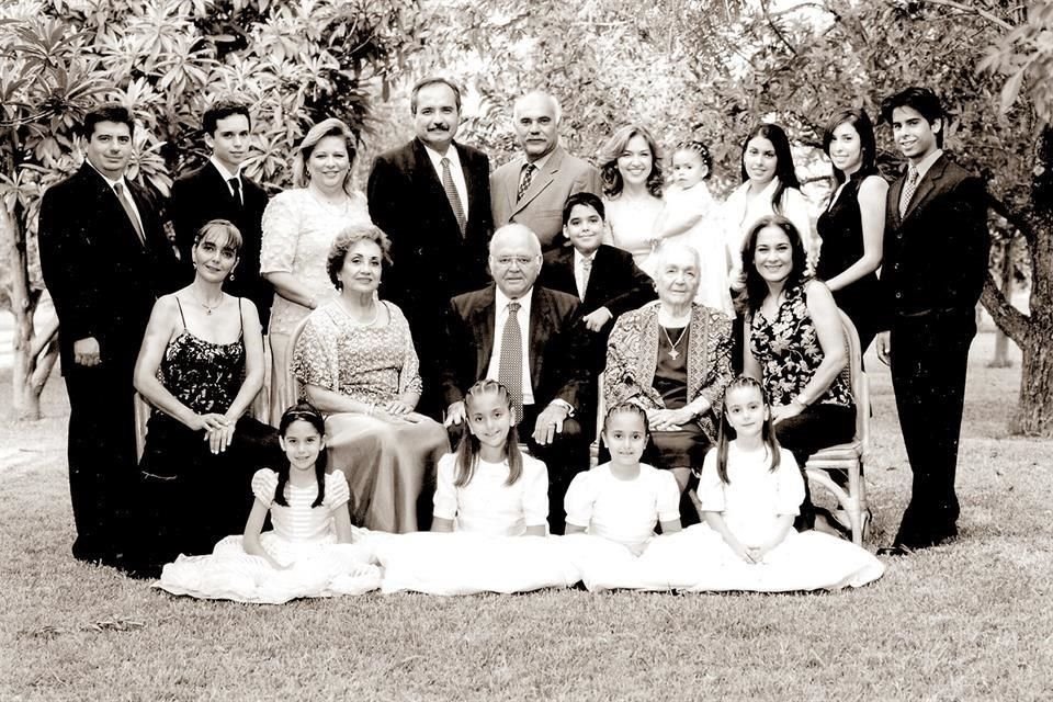 Con su familia