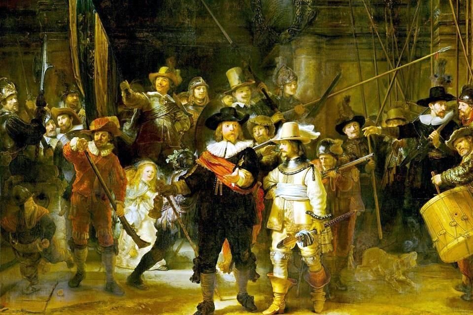 La obra 'La ronda de noche' o 'The night watch' data del año 1642.