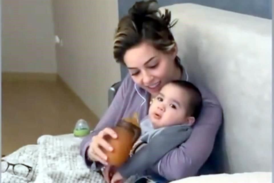 Mariana compartió en sus redes sociales imágenes de Emilio, un bebé de 10 meses.