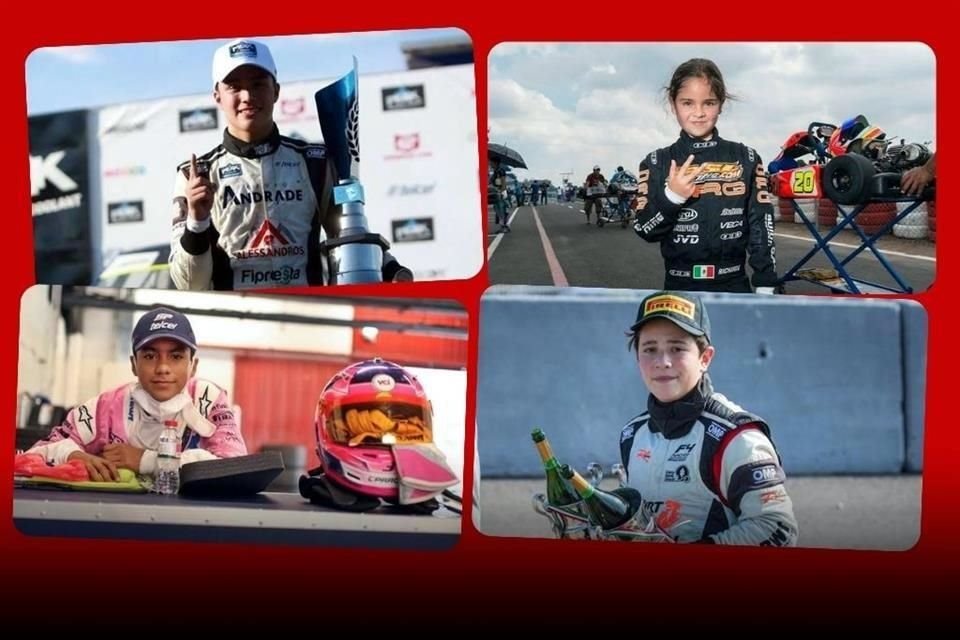 Noel León, Ivanna Richards, Jesse Carrasquedo y Andrés Pérez de Lara son promesas mexicanas del automovilismo.