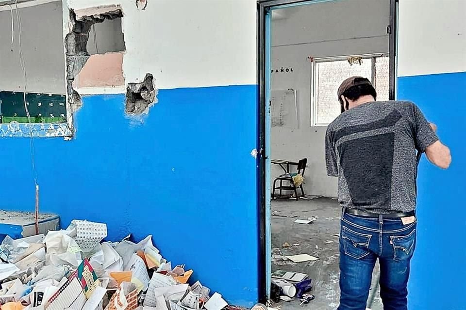 La Escuela Primaria María W. Benavides, en la Col. Independencia, no ha recibido apoyo oficial ni privado.