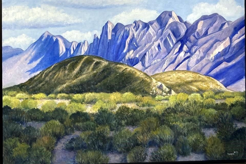 Las sierras y campos de la región son emblemáticos en la obra de la artista.