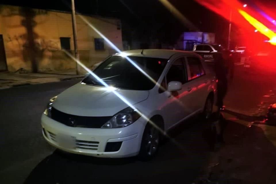 En este auto viajaba el presunto asesino.