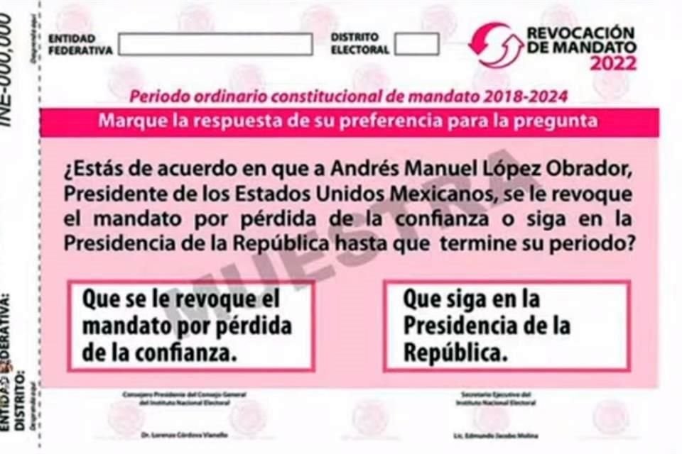 AMLO criticó que la pregunta de la consulta sobre revocación de mandato no es clara, lo que podría causar confusión en la población.