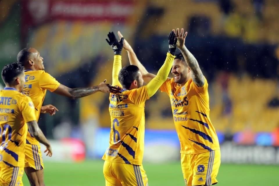 Vigón marcó su primer gol con Tigres en el torneo.