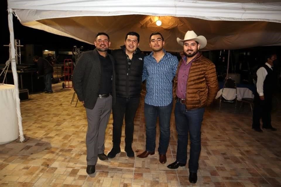 Sergio Martínez, Pedro Santos, Mauricio Villarreal y Emilio García