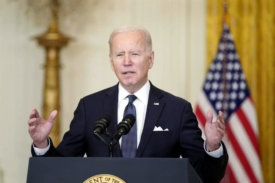 Joe Biden en un discurso en la Casa Blanca.