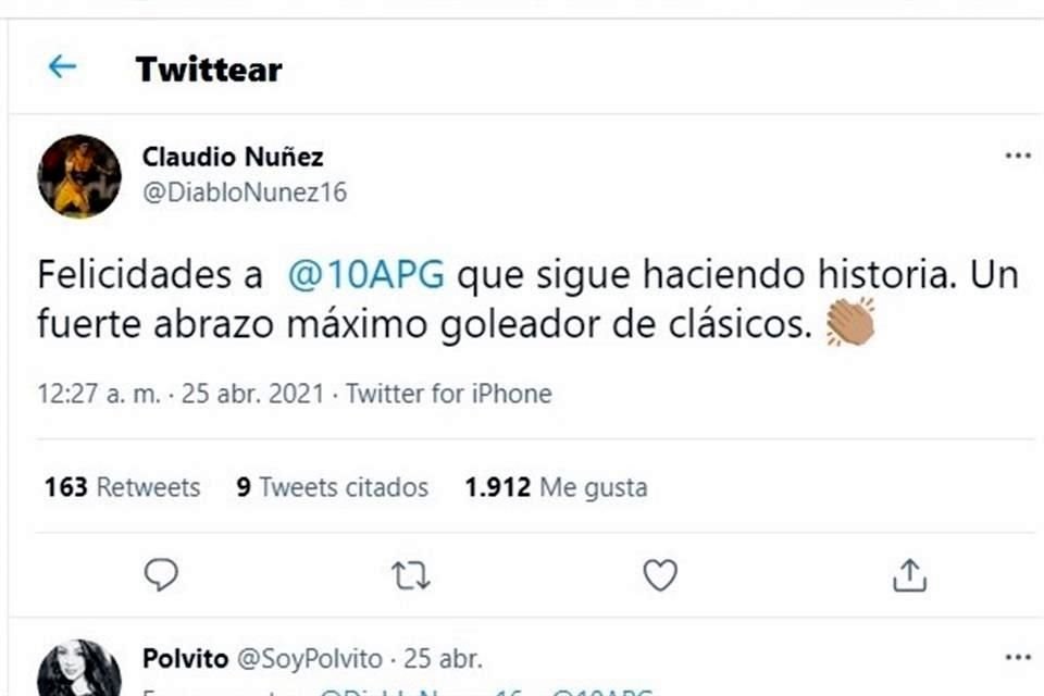 El ex delantero chileno fue superado por el francés como el máximo anotador felino en Clásicos Regios.