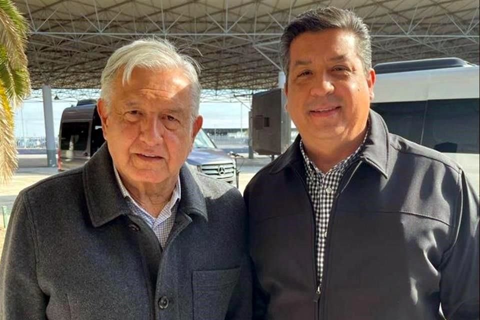 El Presidente López Obrador se reunió con el Gobernador de Tamaulipas en Nuevo Laredo.
