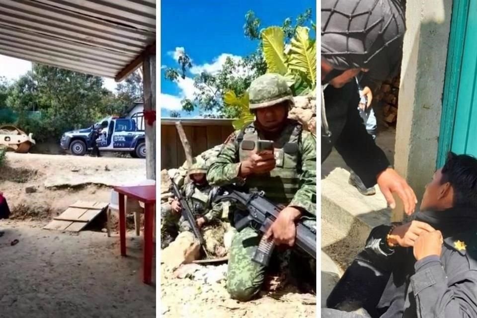 Elementos federales y estatales fueron acorralados con disparos de arma de fuego en región de Los Altos, en Chiapas.