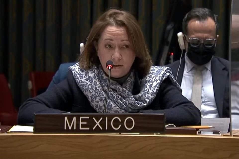 La Embajadora Alicia Buenrostro lamentó en nombre de México que a pesar del llamado generalizado de la comunidad internacional las tensiones alrededor de Ucrania se han incrementado.