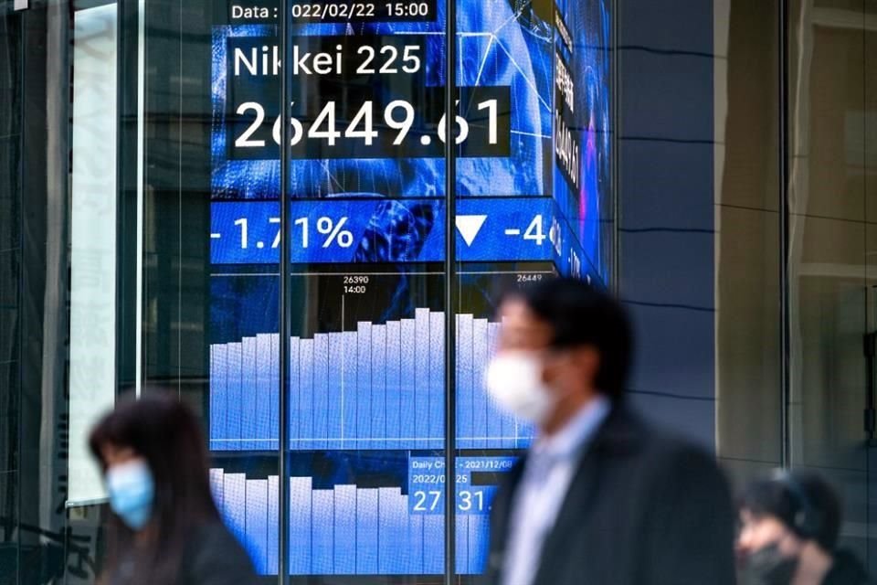 En Asia, el índice Nikkei de Japón y el Hang Seng de Hong Kong bajan.