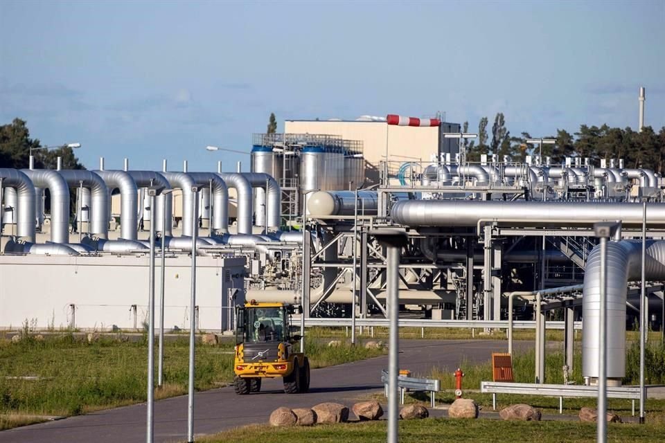 Vista de lasa instalaciones del gasoducto Nord Stream 2 en Lubmin, al noreste de Alemania.