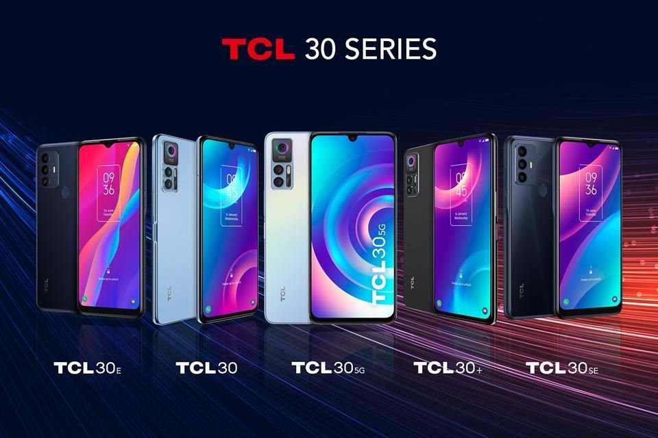 La compañía presentó la nueva familia de la serie 30 compuesta por TCL 30 5G, TCL 30+, TCL 30, TCL 30 SE y el TCL 30 E.