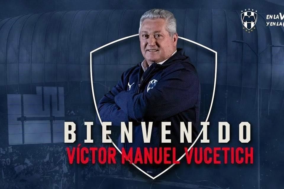 El Monterrey informó oficialmente que Víctor Manuel Vucetich regresa al club como director técnico.