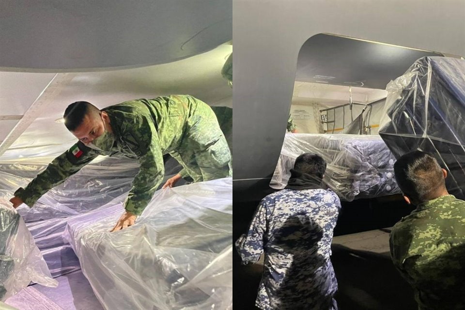 El Canciller Marcelo Ebrard agradeció a la Sedena y Fuerza Aérea Mexicana. 