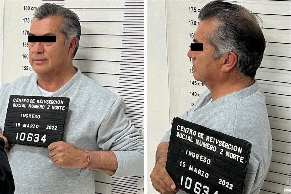 Rodríguez fue fichado a su llegada al centro penitenciario.