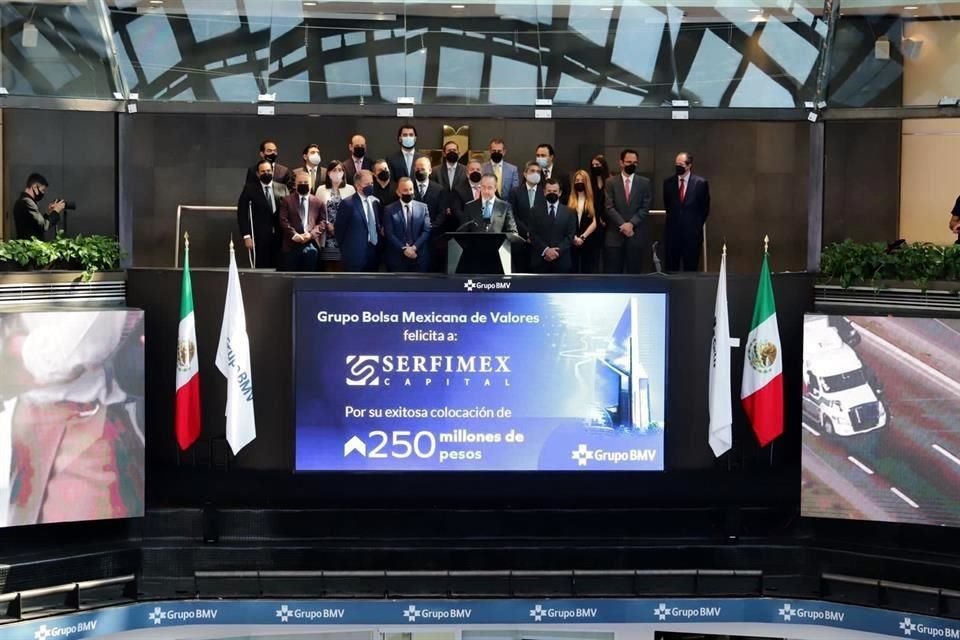 La sofom Serfimex Capital debutó en la BMV a través de su primera oferta de deuda, mediante la cual obtuvo 250 mdp.