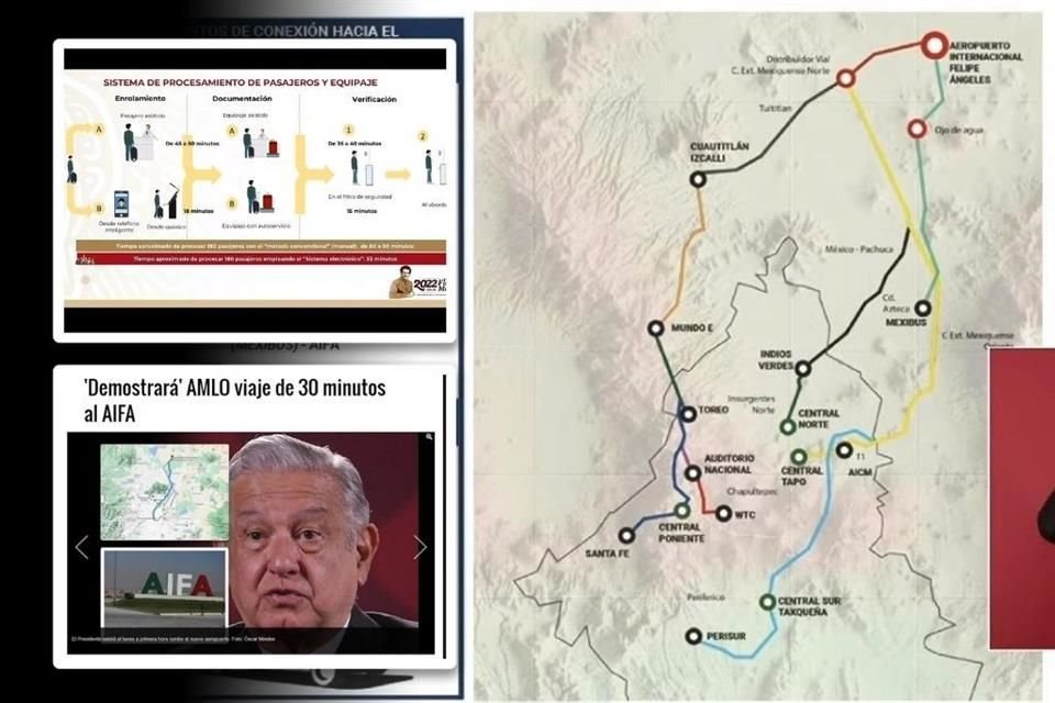 El Gobierno asegura que el tiempo de traslado al AIFA será compensado con una documentación rápida.