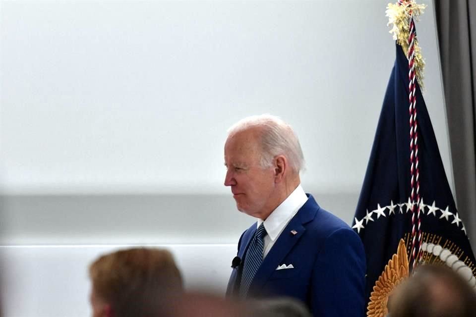 Joe Biden durante un evento este lunes en Washington.
