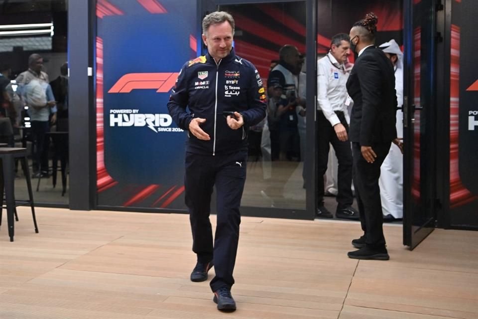 Christian Horner, jefe de Red Bull, tras la reunión.