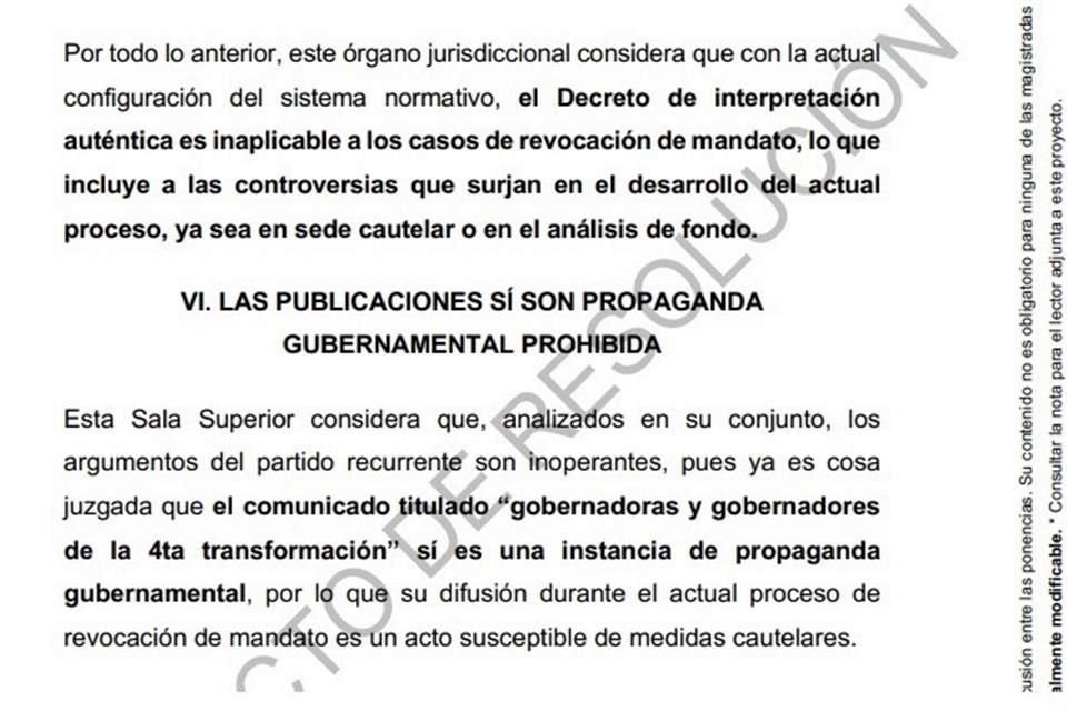 El proyecto del Magistrado Felipe de la Mata fue difundido este domingo